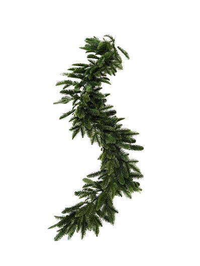Staggered Banded Artificial Pine Needles Christmas Garland