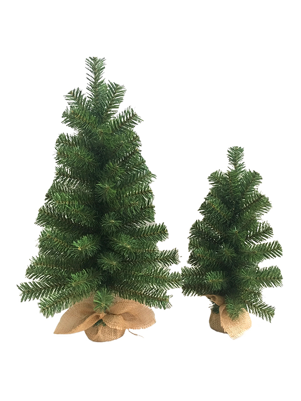 PVC Series-60CM Linen Bag Foot Table Christmas Tree