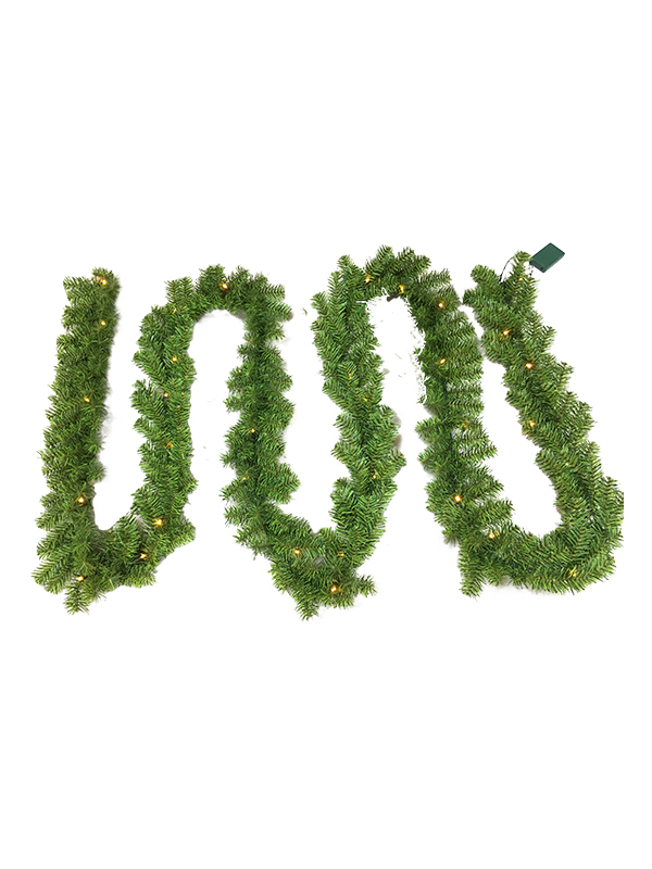 PVC Series-500CM Rattan 40 Lights Christmas Garland With Lights