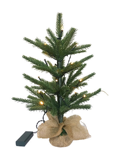 PE Series-40CM Small Christmas Tree Linen Cloth Foot