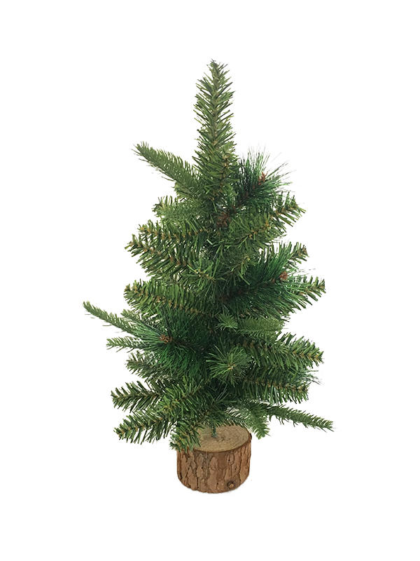 PVC PE Pine Needle Series Table Christmas Tree-40CM Wooden Feet