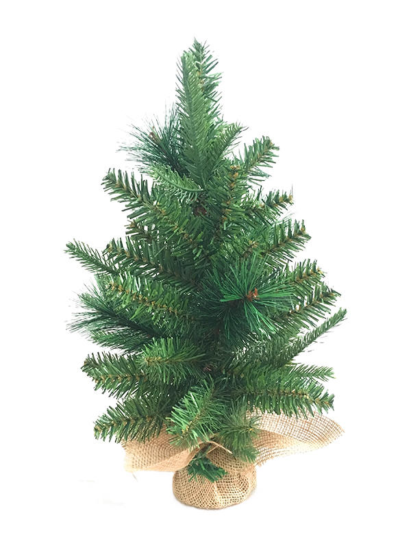 PVC PE Pine Needle Series Christmas Tree-40CM Linen Bag Foot