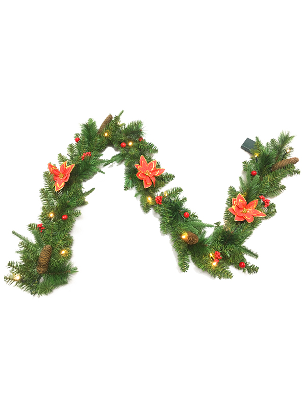 PVC PE Pine Needle Series-180 Rattan Plus Ornaments