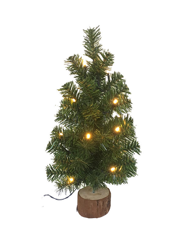 PVC Series-40CM Wooden Feet Table Christmas Tree