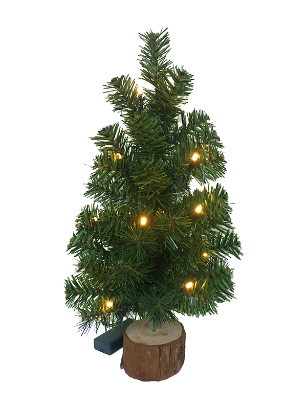 PVC Series-40CM Wooden Feet Table Christmas Tree