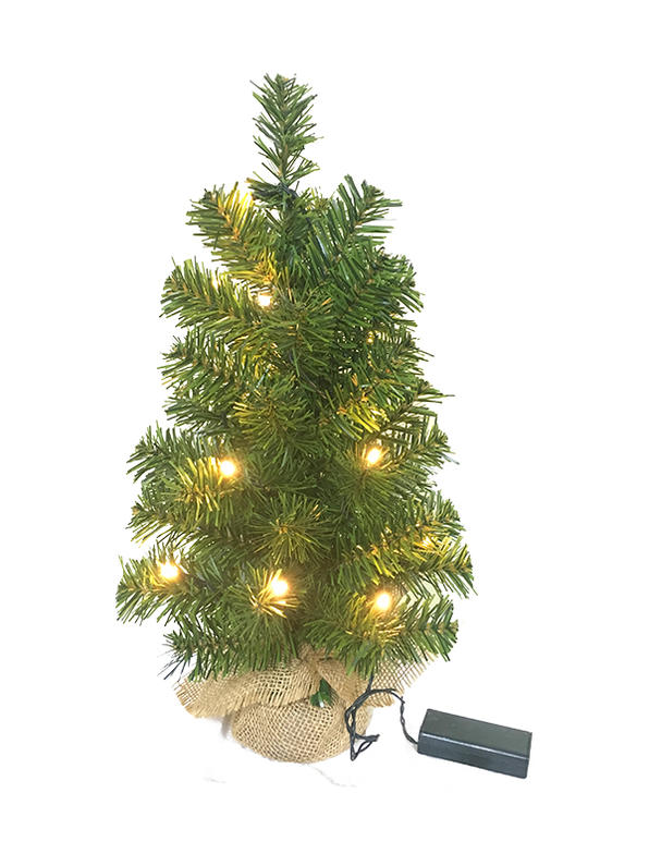 PVC Series-40CM Linen Bag Foot Table Christmas Tree
