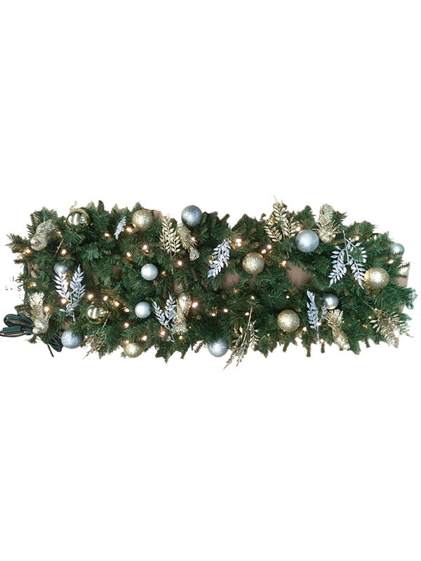 Christmas Wreath With Silver Blue Color Balls