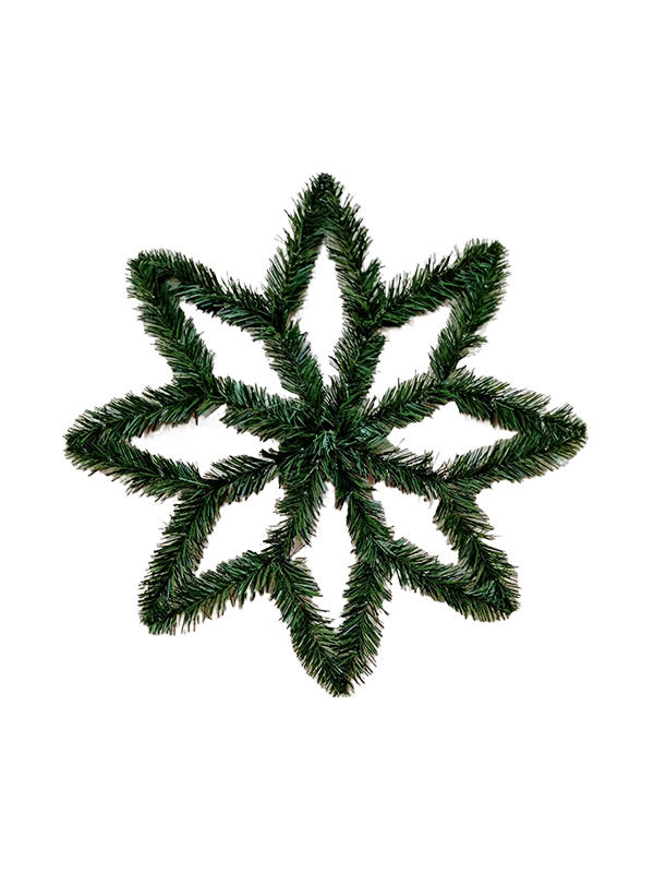 Snowflake Pine Needles Christmas Wreath Decorations