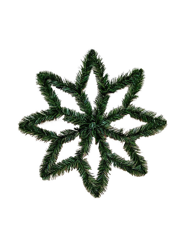 Snowflake Pine Needles Christmas Wreath Decorations