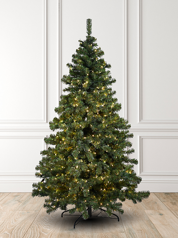 Classic PVC Fir Artificial Christmas Tree With LED Light
